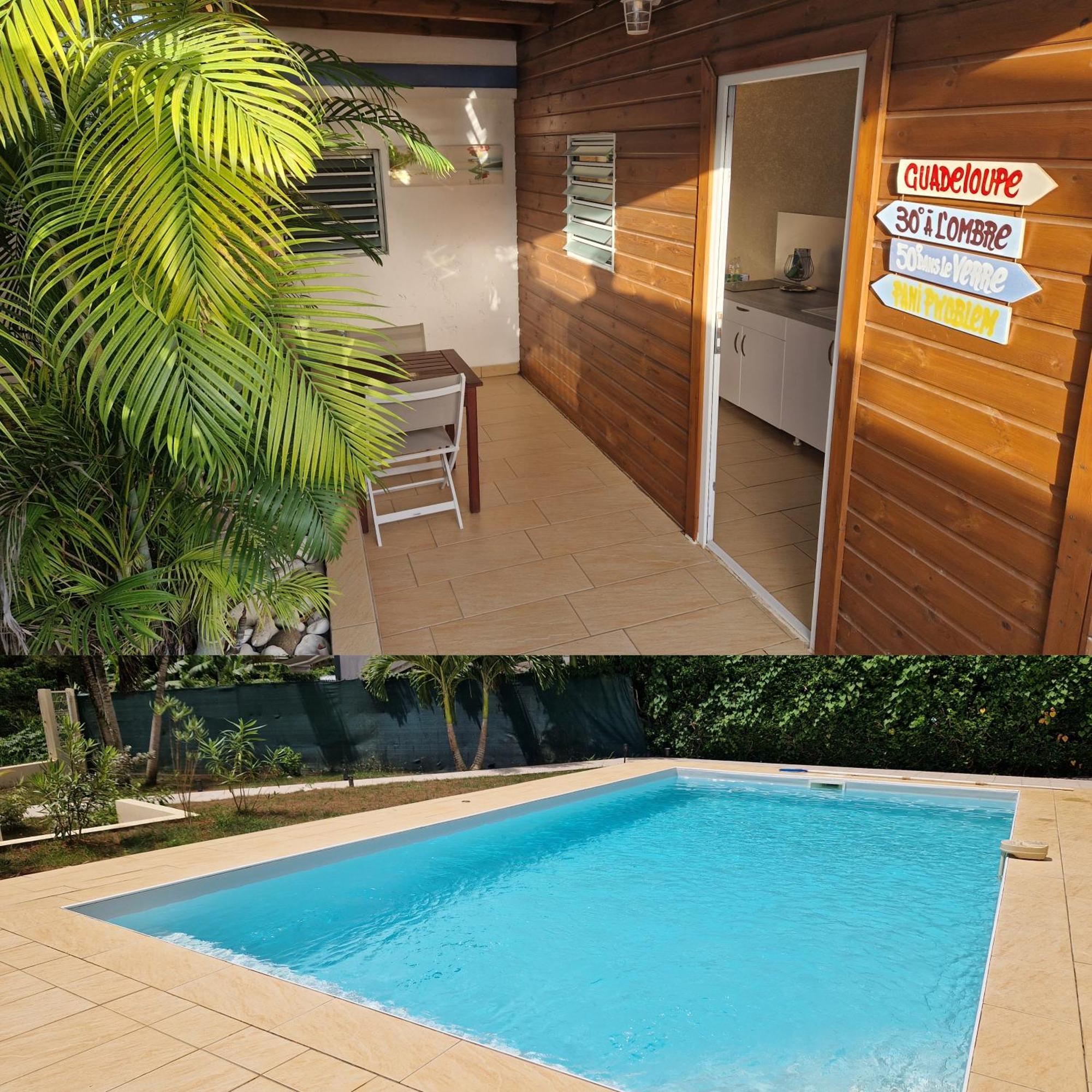 F2 Zen & Green - Piscine Et Confort Baie-Mahault Exterior foto